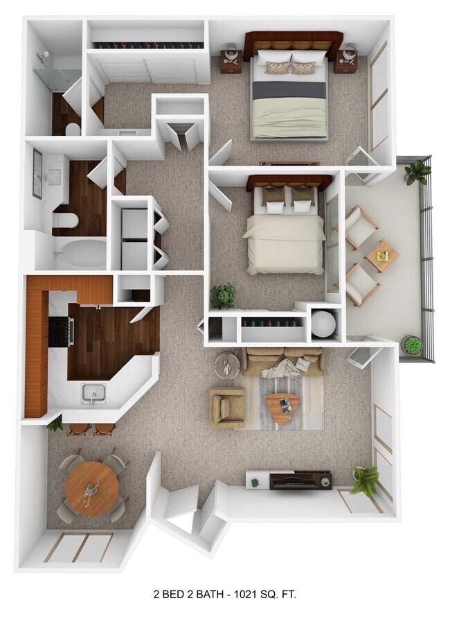 Large 2 Bed, 2 Bath 8203 8203 floor plan